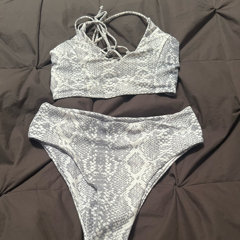 Snakeskin Bikini Set from SHEIN S